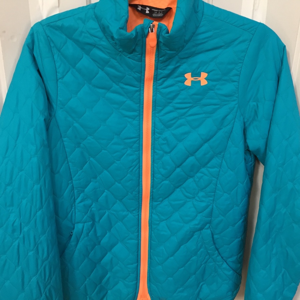 Under Armour Storm 1 Blue Quilted Jacket Youth Lg/ Women Sm - Picture 4 of 16